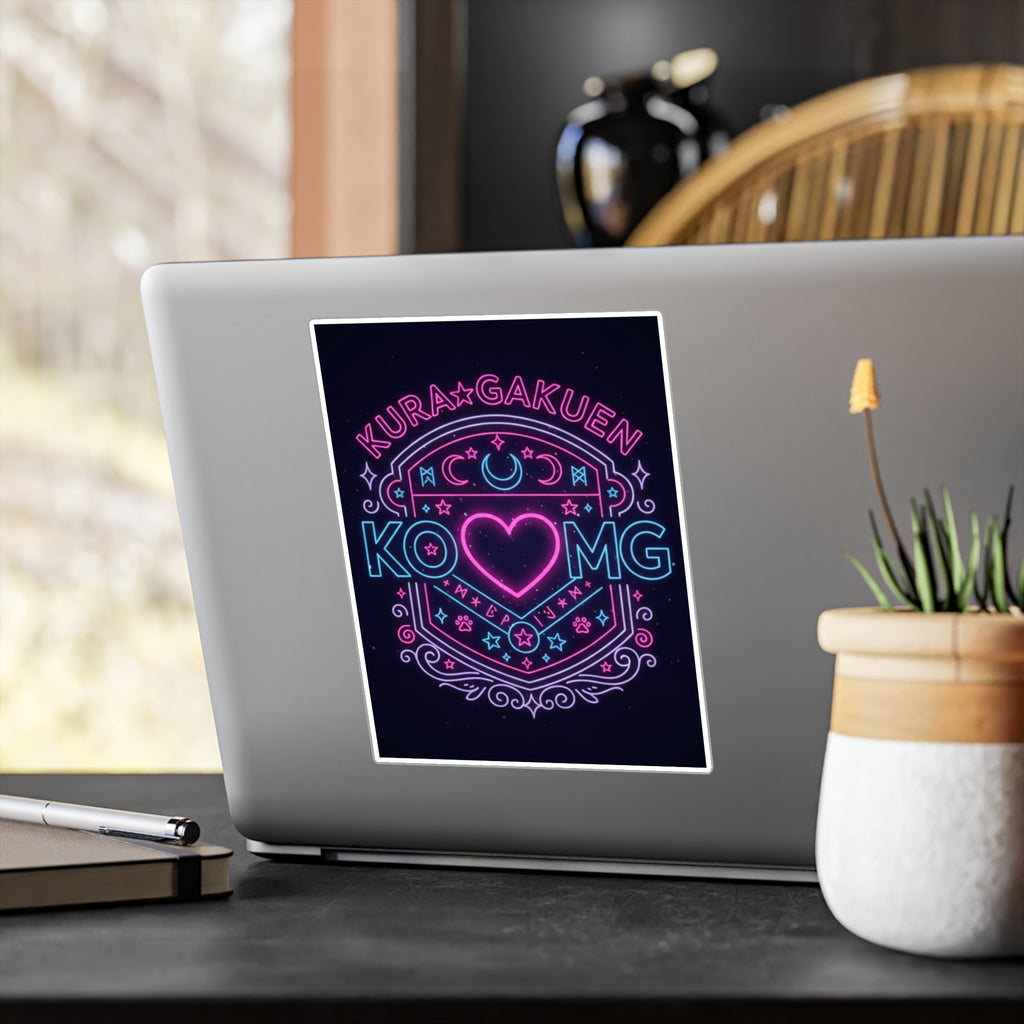 Stealth & Glitter — KuraGakuen Crest Vinyl Decal