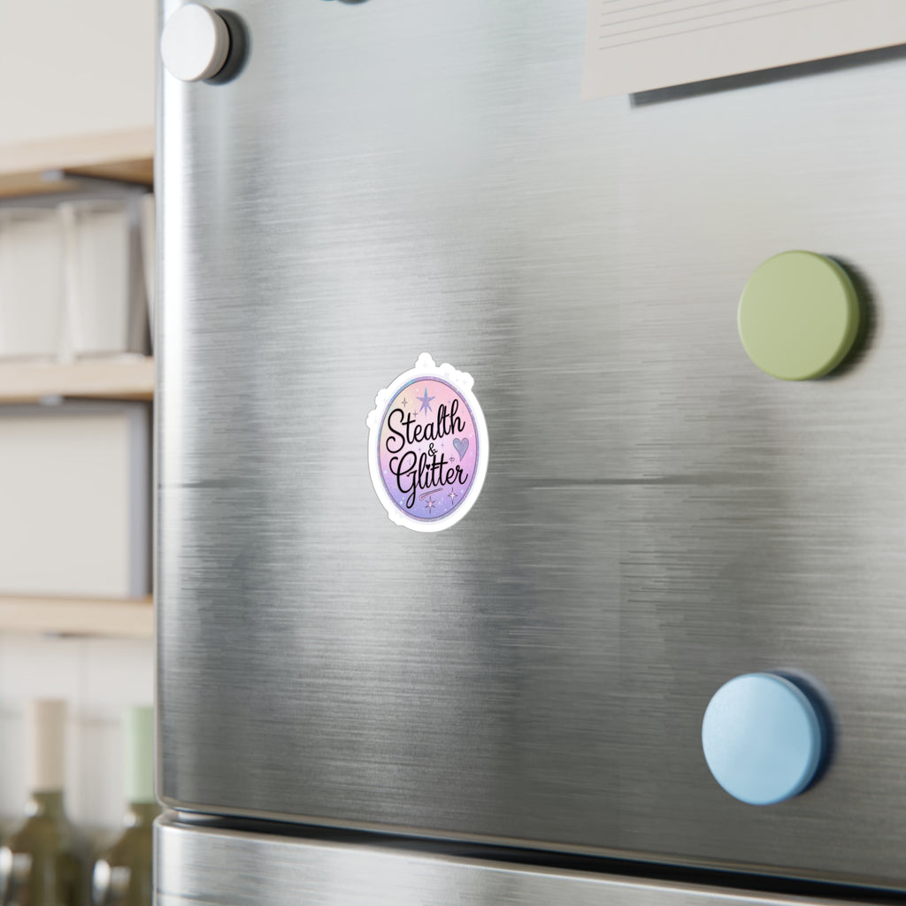 Vinyl Decal Sticker - Stealth & Glitter Pastel Logo Design by Miori Ananse