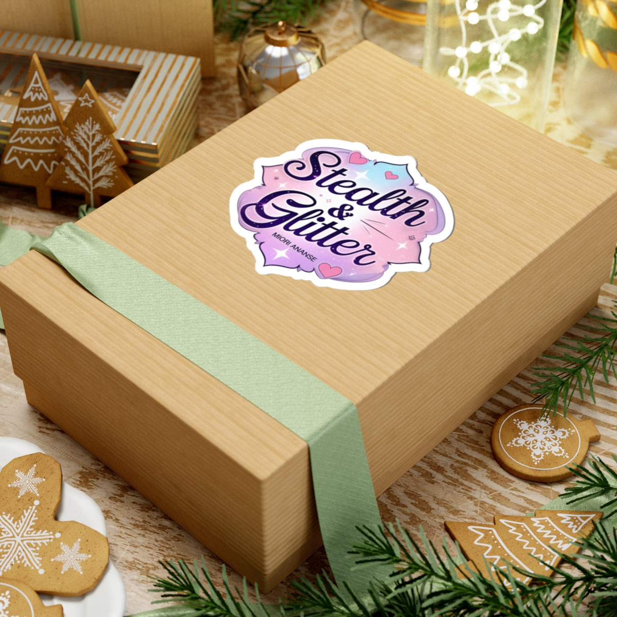Stealth & Glitter — Signature Pastel Logo by Miori Ananse