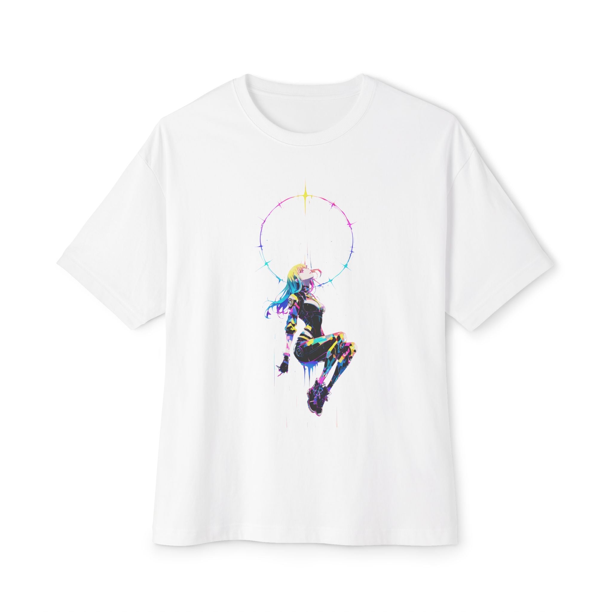Neon Lux Ring Girl - Heavy Cotton Tee