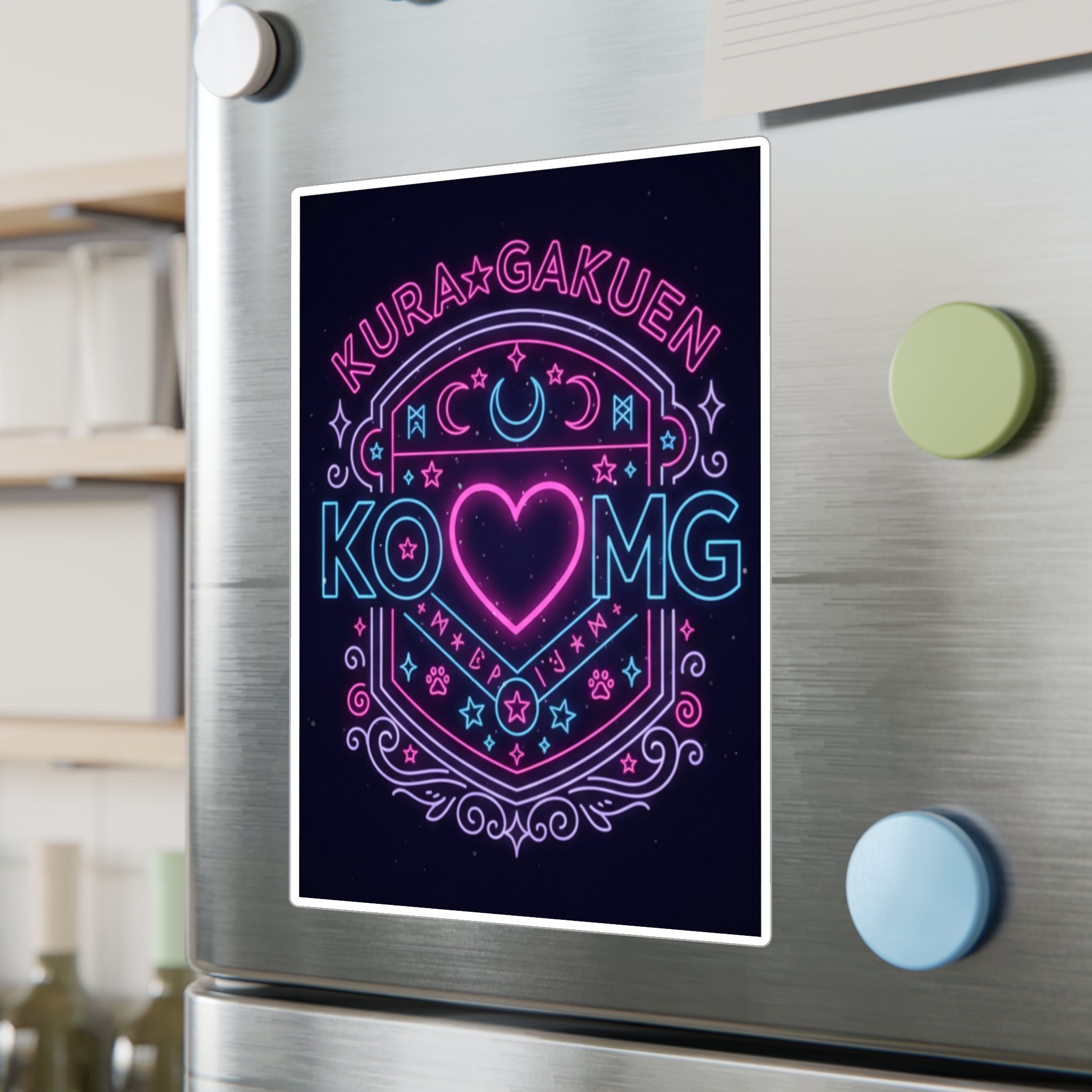 Stealth & Glitter — KuraGakuen Crest Vinyl Decal