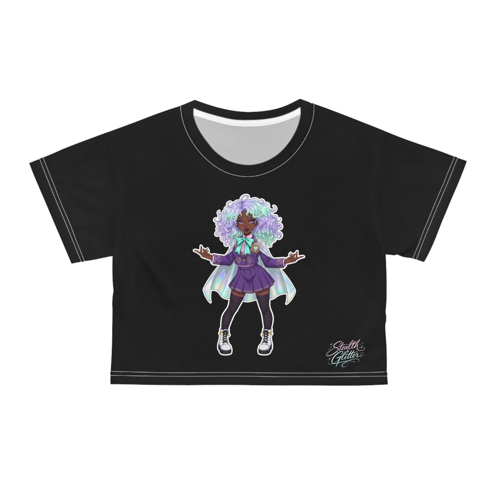Crop Tee – Pastel Magical Girl Character Design