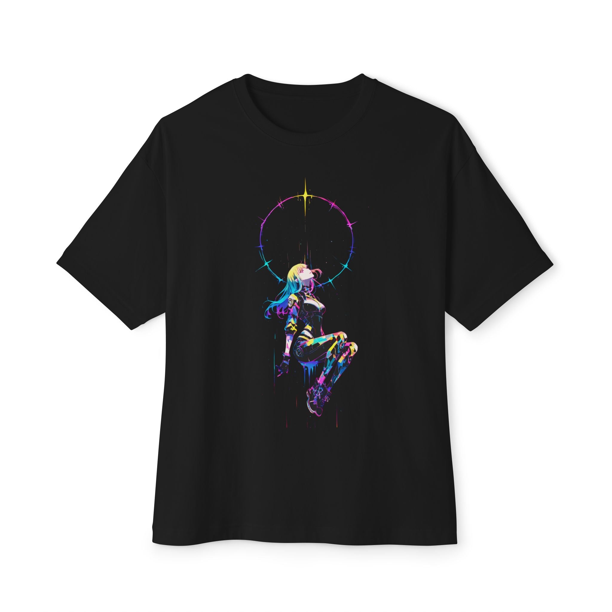 Neon Lux Ring Girl - Heavy Cotton Tee