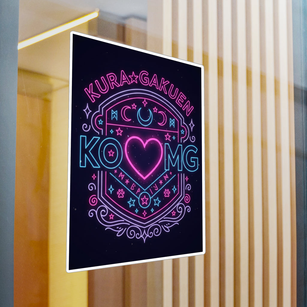 Stealth & Glitter — KuraGakuen Crest Vinyl Decal