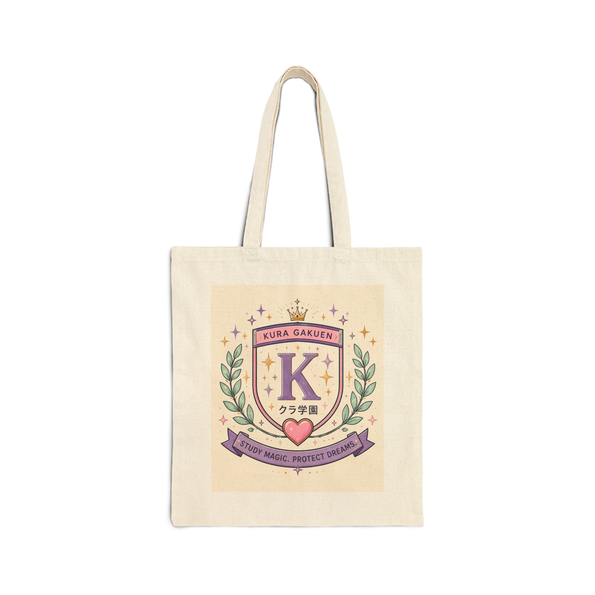 Canvas Tote Bag - Kura Garden Crest
