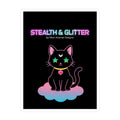 Stealth and Glitter -- Vinyl Decal Cosmic Cat Kiss-Cut Decal Sticker | Pastel Shojo-Inspired Design