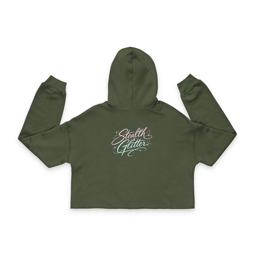 Pastel Prism Star Crop Hoodie
