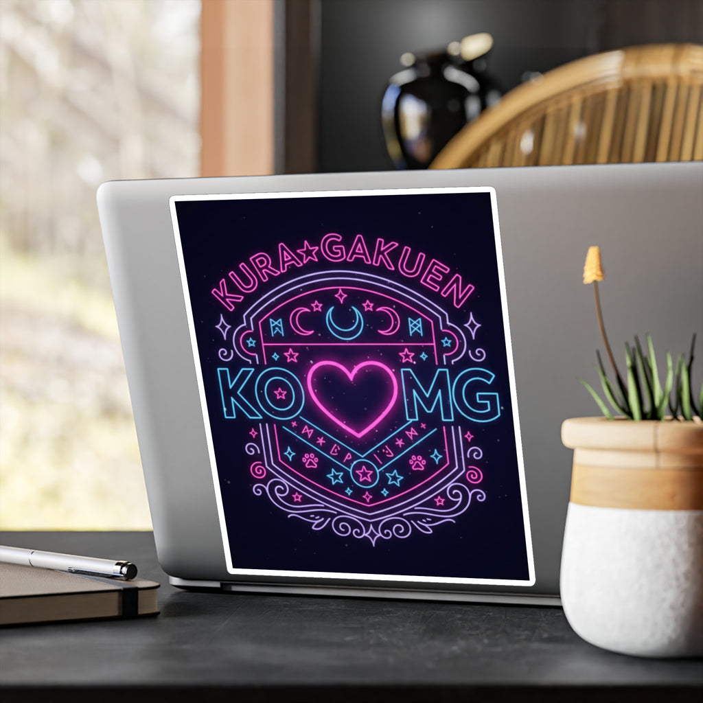 Stealth & Glitter — KuraGakuen Crest Vinyl Decal