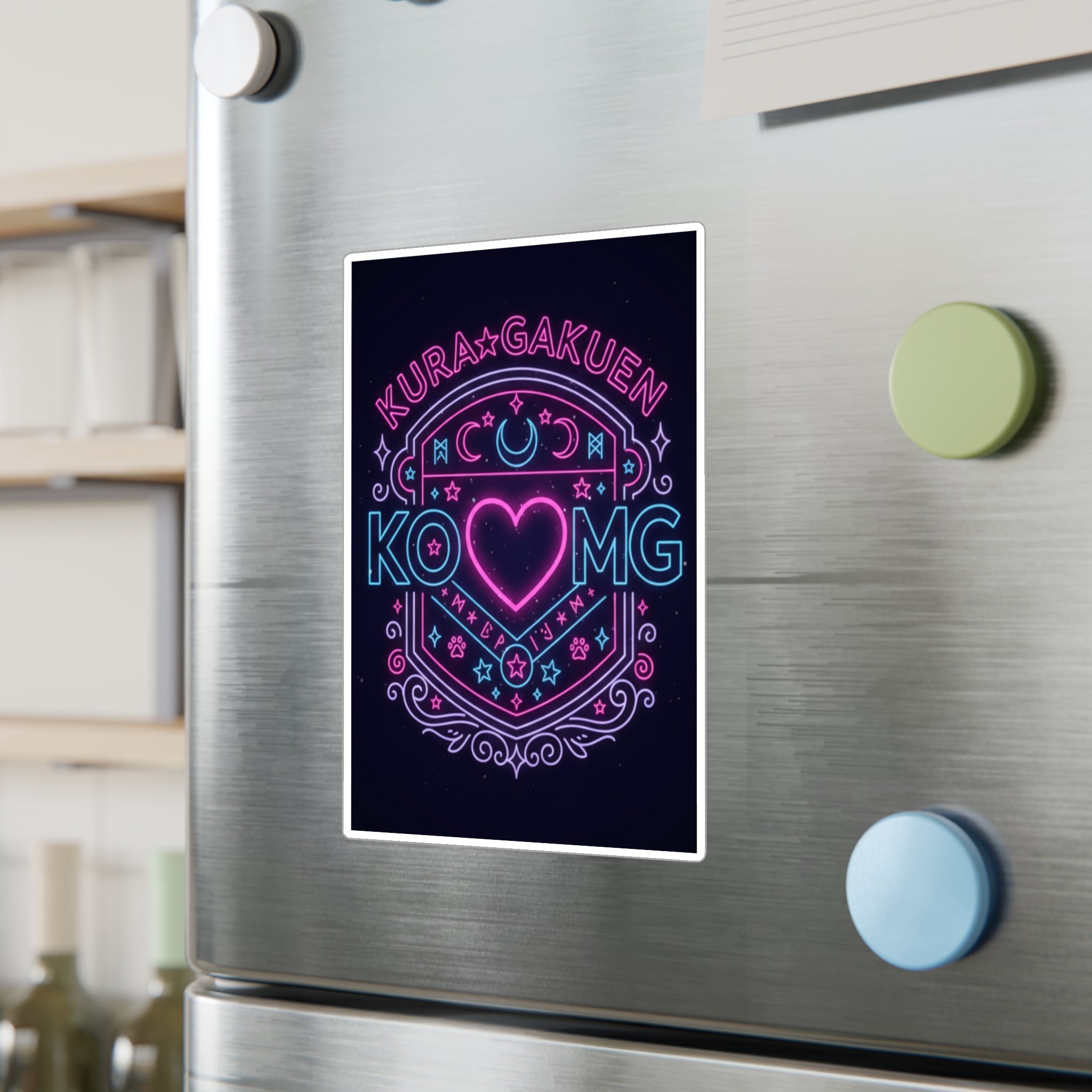 Stealth & Glitter — KuraGakuen Crest Vinyl Decal