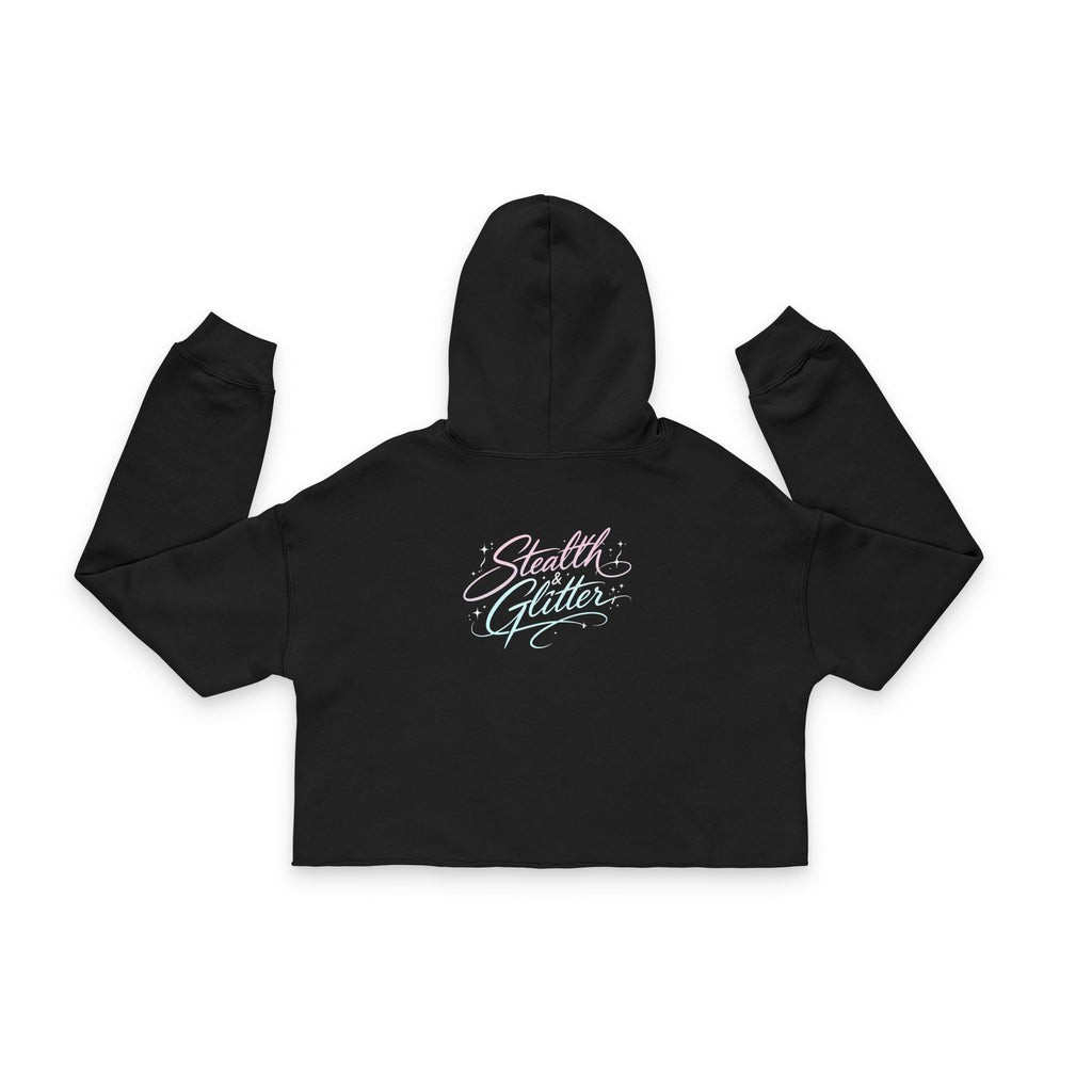 Pastel Prism Star Crop Hoodie