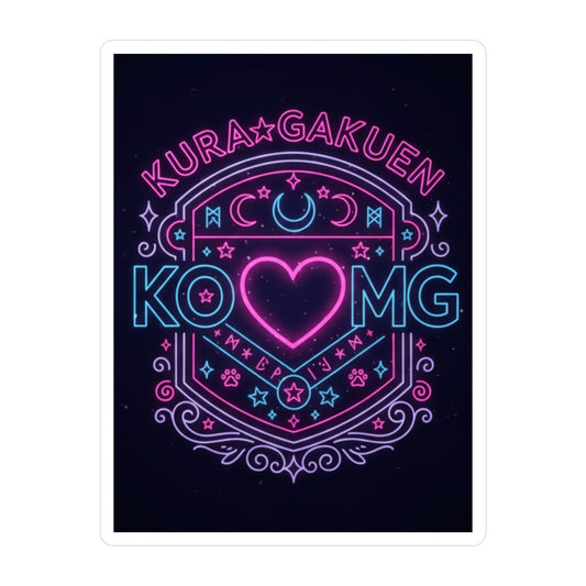 Stealth & Glitter — KuraGakuen Crest Vinyl Decal