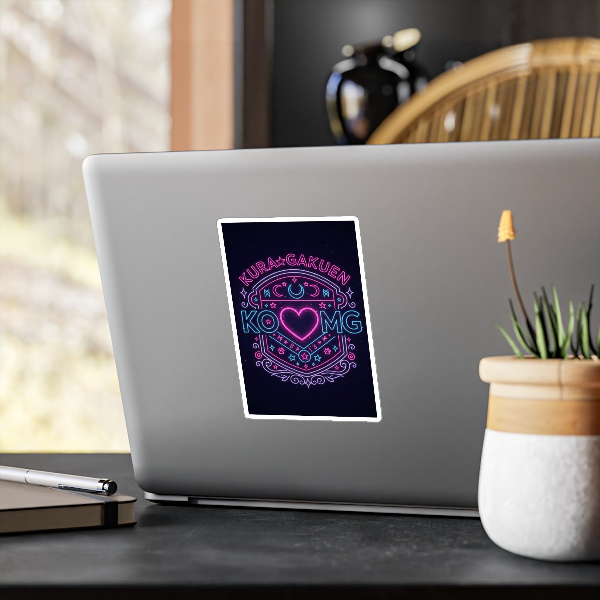 Stealth & Glitter — KuraGakuen Crest Vinyl Decal