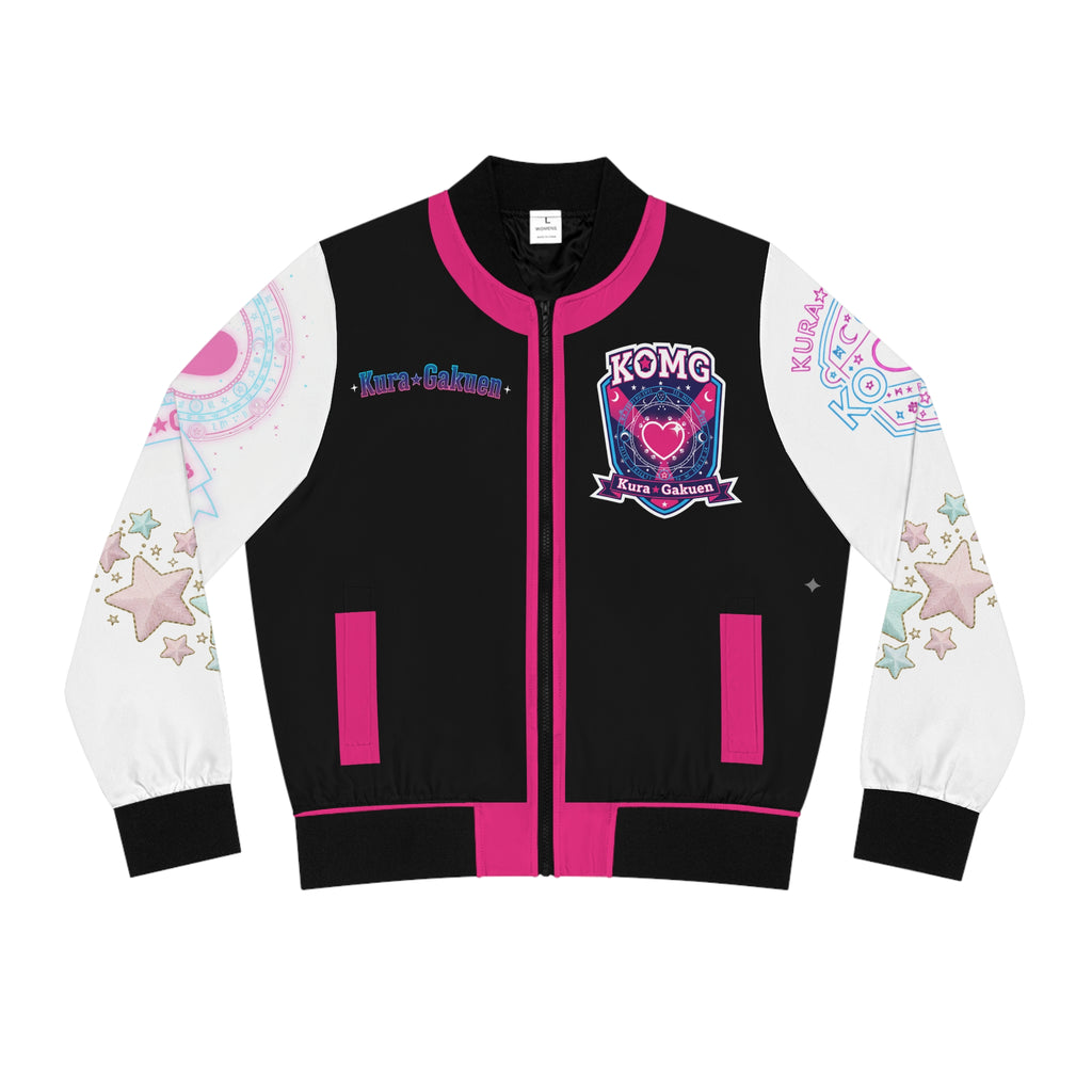 Stealth & Glitter Signature - KOMG Varsity Bomber (Black Edition)