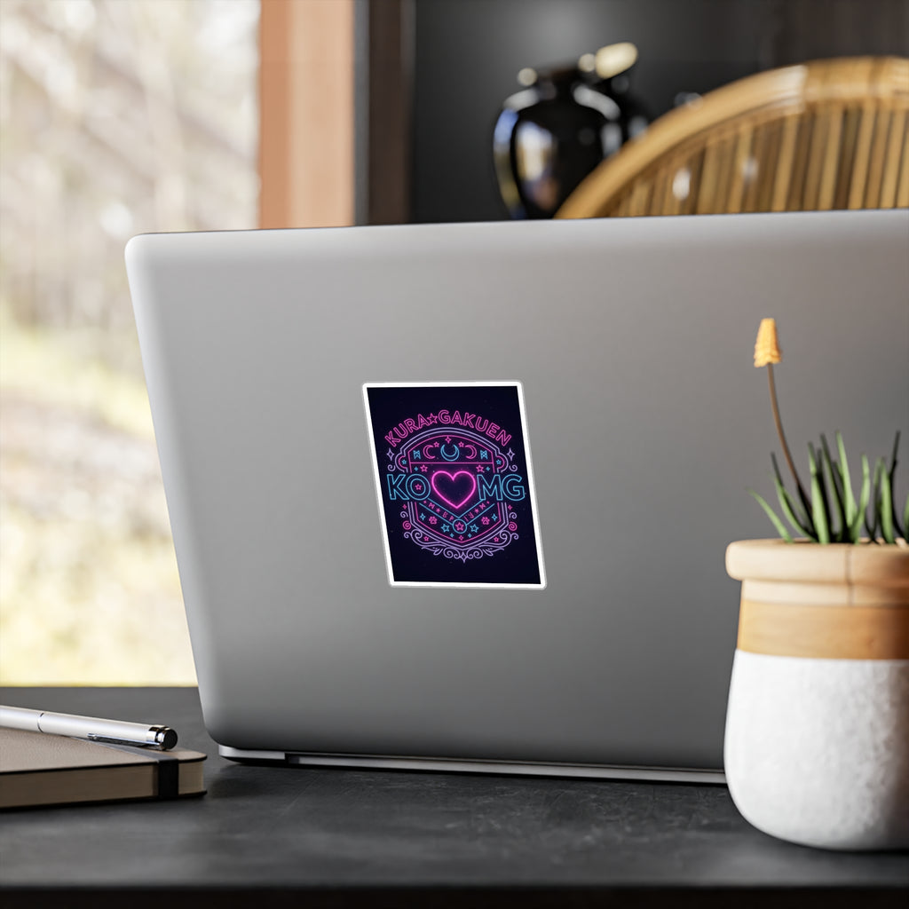 Stealth & Glitter — KuraGakuen Crest Vinyl Decal