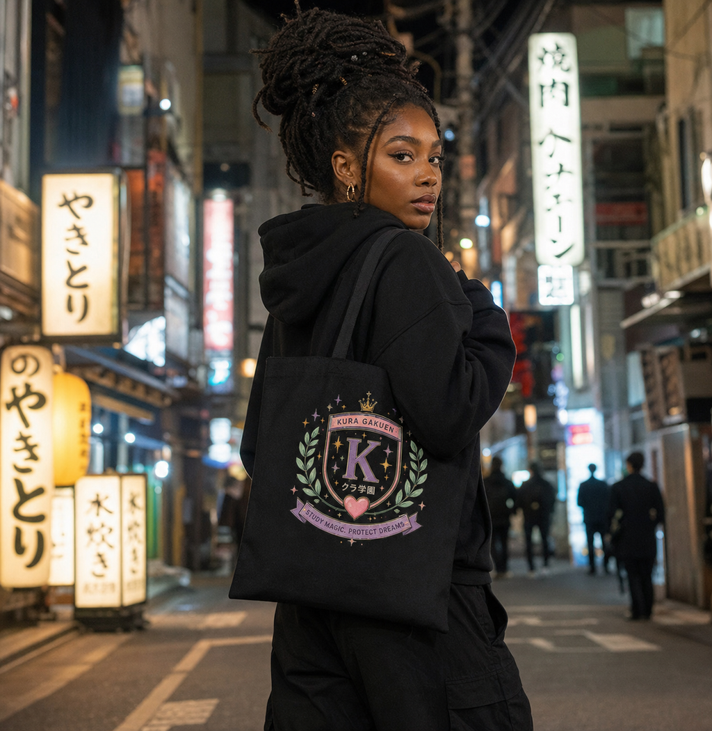 Canvas Tote Bag - Kura Garden Crest