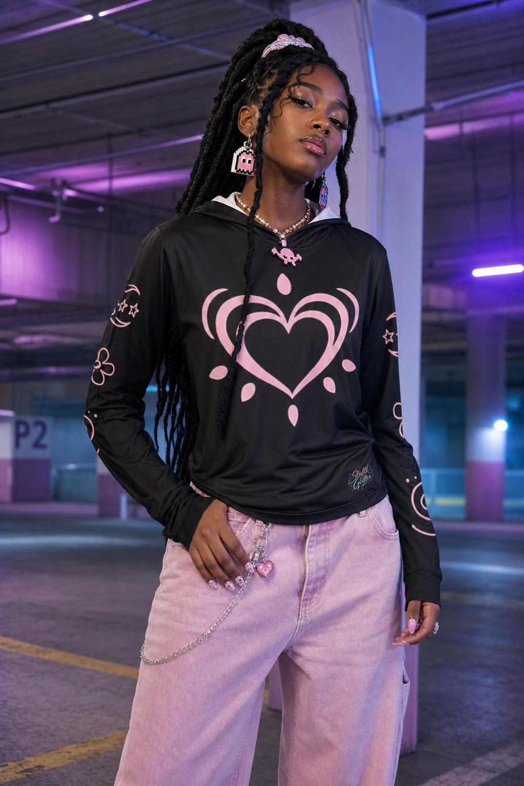 Boyfriend Hoodie - Kura☆Gakuen Sigil Pastel Aurora Design